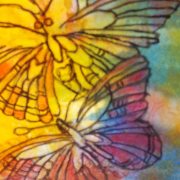 Beautiful watercolor & ink painting approximately 19.5"x13.5", framed - Picture 5 of 6